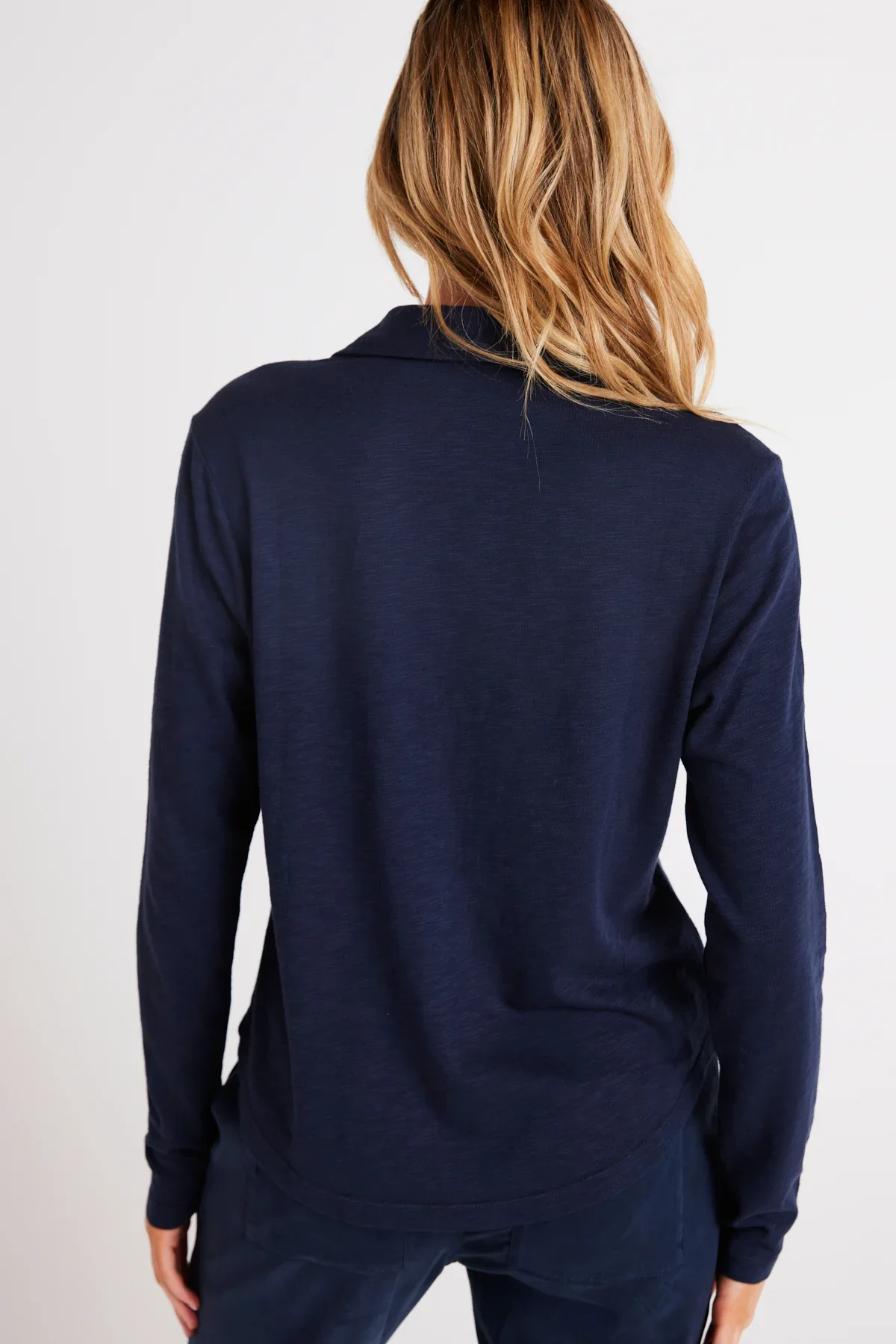 Long Sleeve Knit Button Down - Image 3